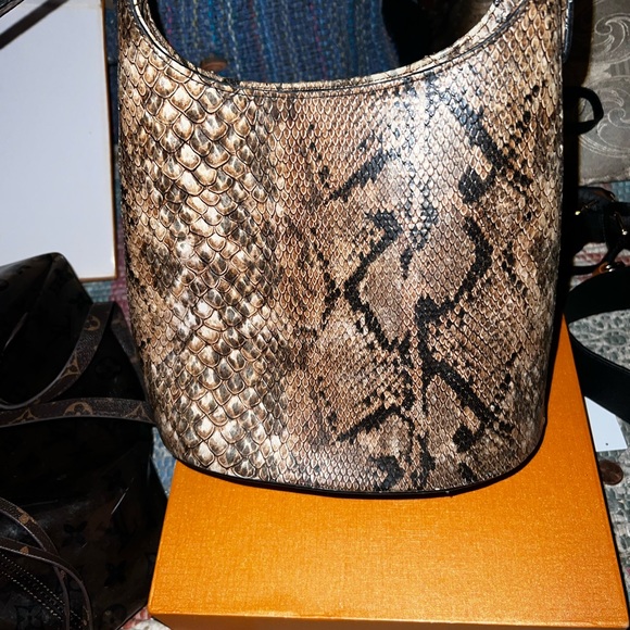 Real snake skin,  Shoulder bag,multicolored - Picture 4 of 7